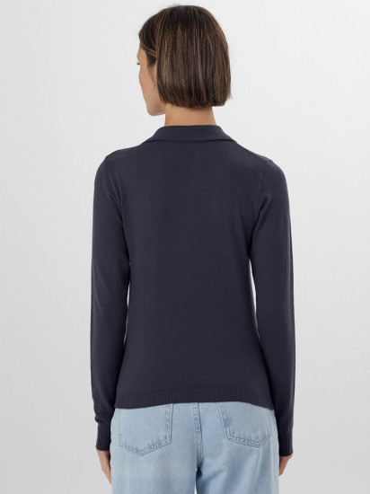 Лонгслив-поло женское