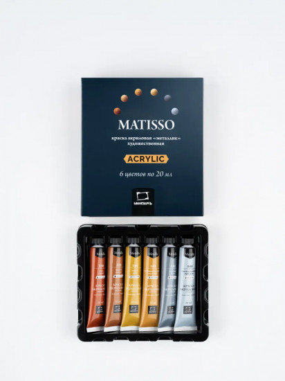 Набор акриловых красок «Металлик»