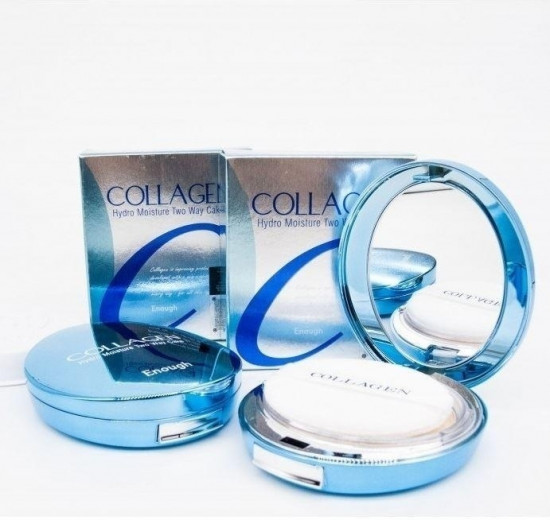 Пудра для лица «Collagen Hydro Moisture Two Way Cake», оттенок 13 Светло-бежевый