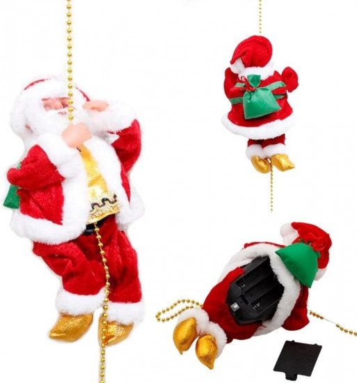 Музыкальная фигурка на веревке «Дед Мороз»