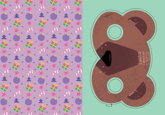 Новогодняя вырезалка малыша