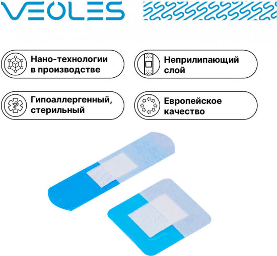 Набор водостойких невидимых пластырей