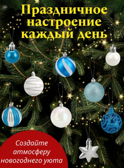 Набор ёлочных шаров