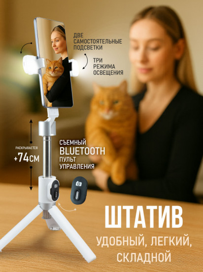 Набор для блогера «Штатив и микрофон»