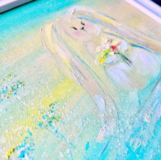 Картина в детскую «Нежность в подарок»