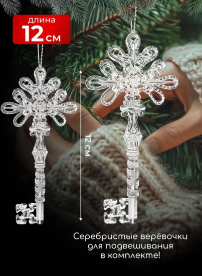 Набор украшений ёлочных «Ключик»