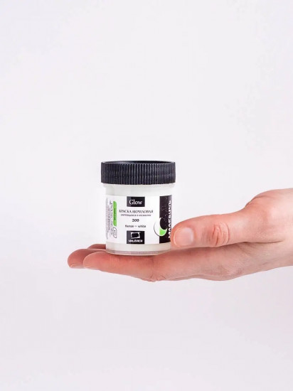 Краска акриловая люминесцентная, 200 белая