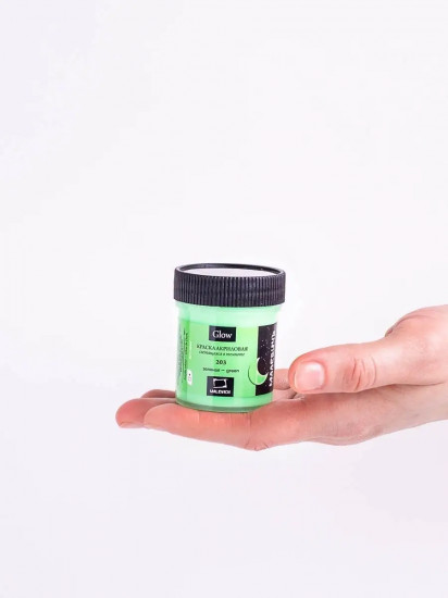 Краска акриловая люминесцентная, 203 зеленый