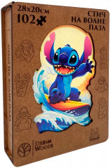 Пазл деревянный «Стич на волне» - Фото 8