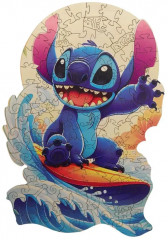 Пазл деревянный «Стич на волне» - Фото 9