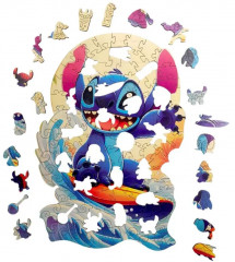 Пазл деревянный «Стич на волне» - Фото 10