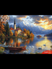 Пазл «Закат на озере Блед» - Фото 2
