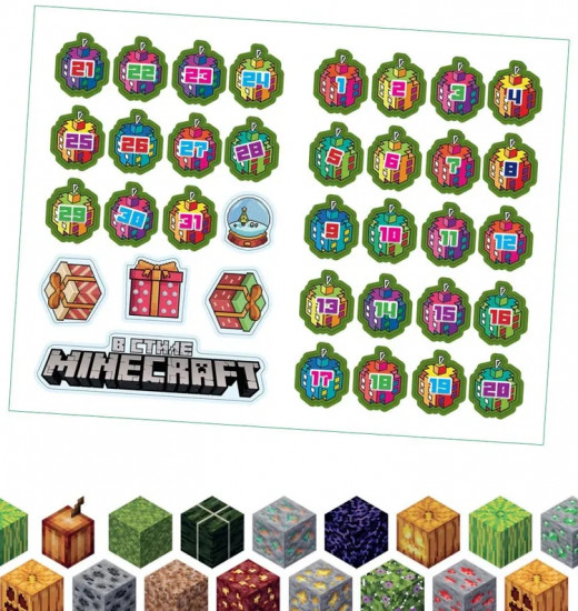 Раскраска-сюрприз. В стиле Minecraft
