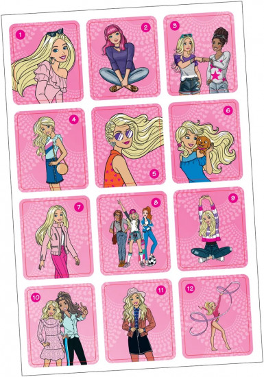 Раскраска с наклейками для девочек. Барби