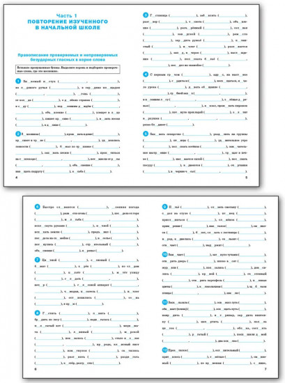 Тренажёр по русскому языку. Орфография. 5 класс