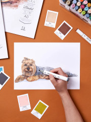 Папка с бумагой для графики и маркеров - Фото 11