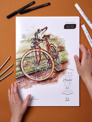 Папка с бумагой для графики и маркеров - Фото 5