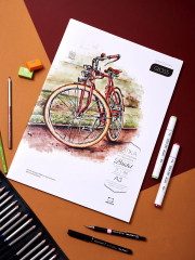 Папка с бумагой для графики и маркеров - Фото 19