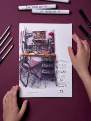 Папка с бумагой для графики и маркеров - Фото 5