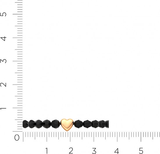 Браслет из стекла с золотом