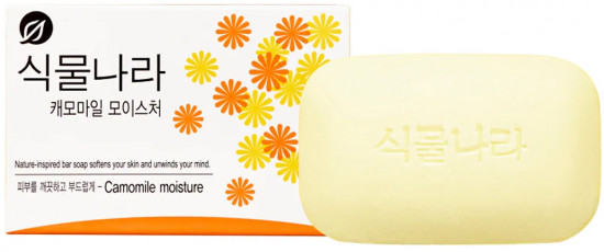 Мыло туалетное твердое с экстрактом ромашки «Botanic Nation. Shingmulnara Soap Chamomile Moisture»