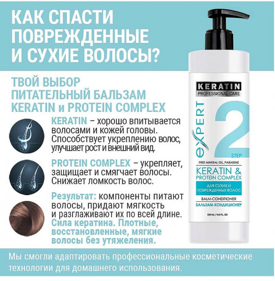 Бальзам для сухих и ломких волос «Питание и Восстановление»