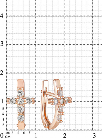 Серьги-пусеты из серебра