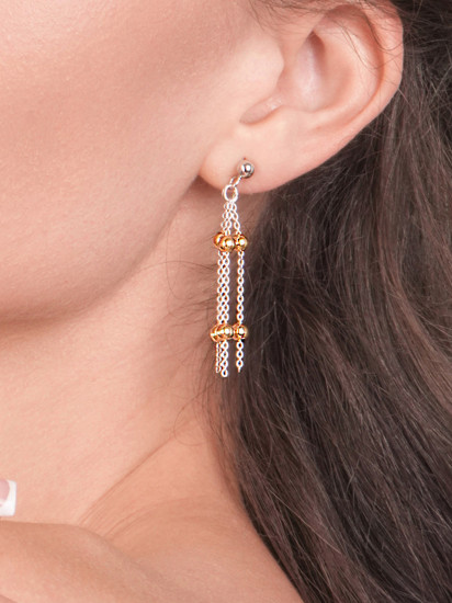 Серьги-пусеты из серебра