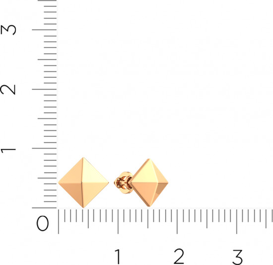 Серьги-пусеты из золота