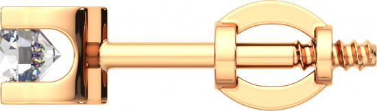 Серьги-пусеты из золота