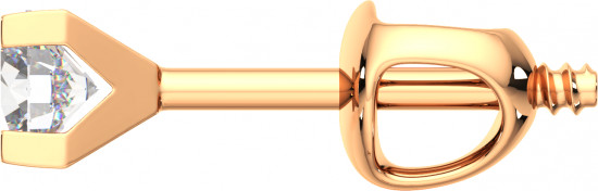 Серьги-пусеты из золота