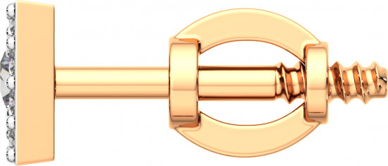 Серьги-пусеты из золота