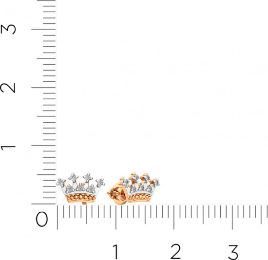 Серьги-пусеты из золота