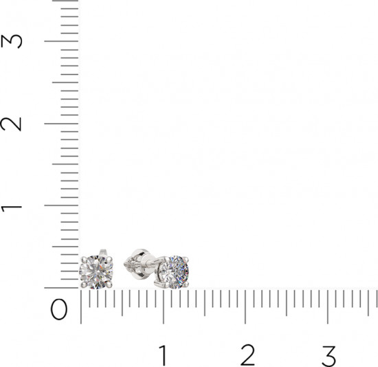 Серьги-пусеты из золота