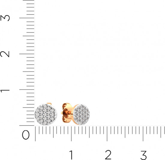 Серьги-пусеты из золота