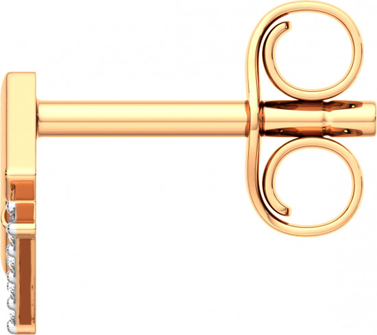 Серьги-пусеты из золота