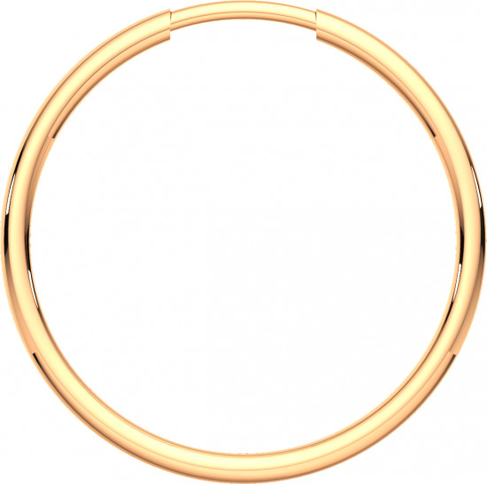 Серьги конго из золота