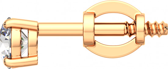 Серьги-пусеты из золота