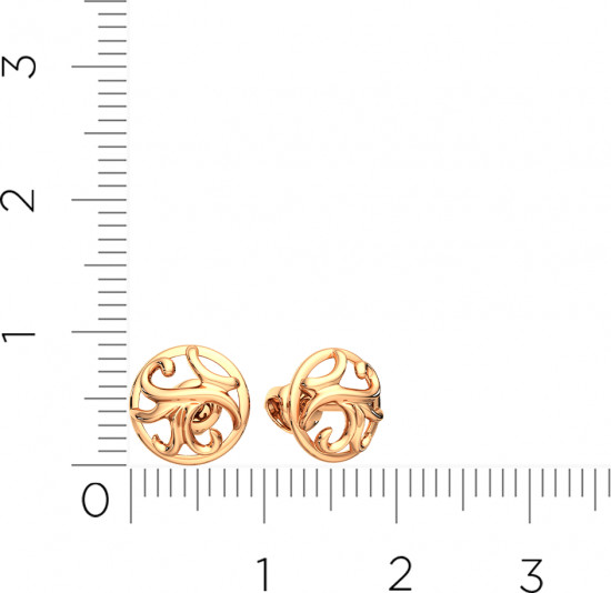 Серьги-пусеты из золота