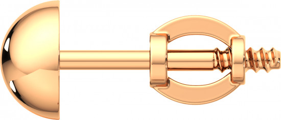 Серьги-пусеты из золота