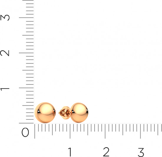 Серьги-пусеты из золота