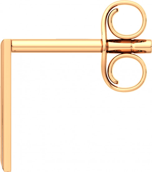 Серьги-пусеты из золота