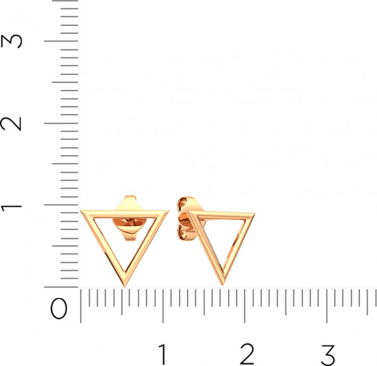 Серьги-пусеты из золота