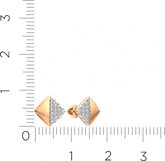 Серьги-пусеты из золота