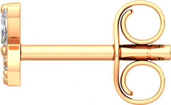 Серьги-пусеты из золота