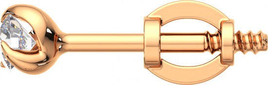 Серьги-пусеты из золота