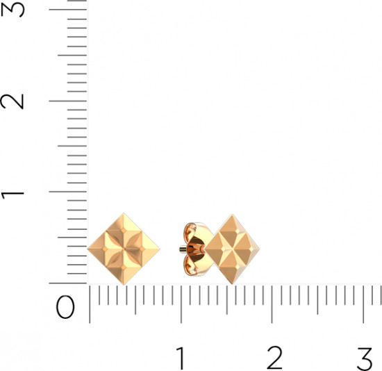 Серьги-пусеты из золота