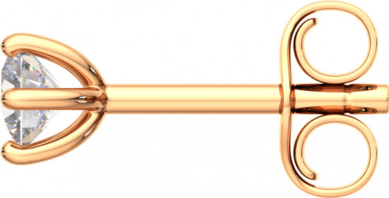 Серьги-пусеты из золота