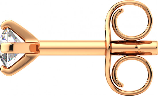 Серьги-пусеты из золота