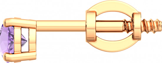 Серьги-пусеты из золота